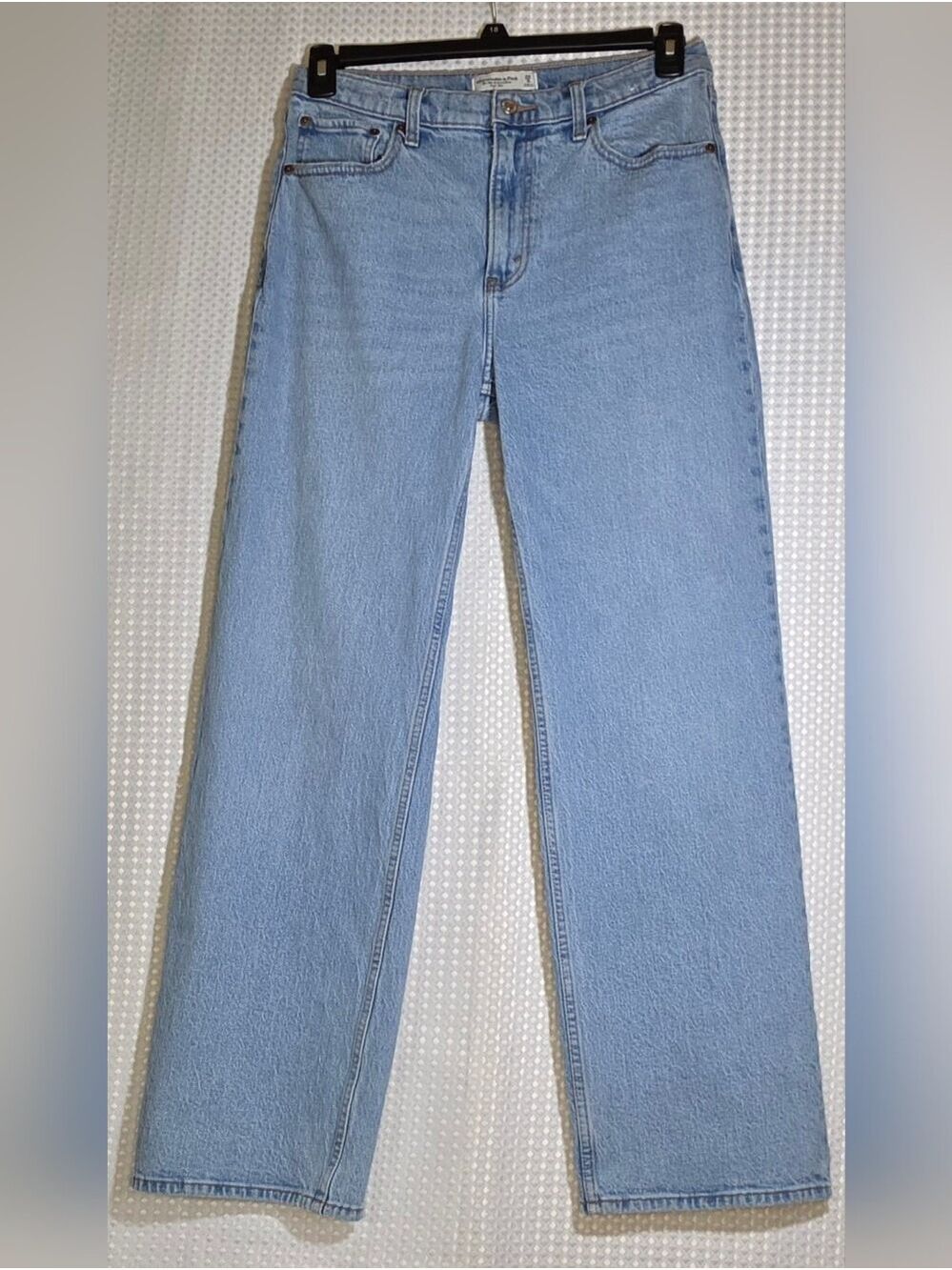 Abercrombie & Fitch 90s Relaxed Jean High Rise Light Wash Jeans Size 29 - Picture 8 of 11